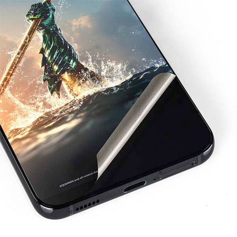 DC Comics Aquaman Movie Poster Trident Galaxy S22 Plus Skin